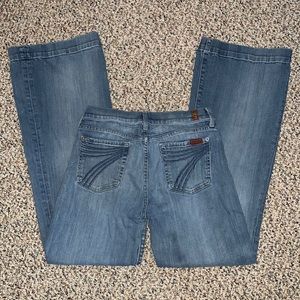 7 for all mankind flare dojo jeans